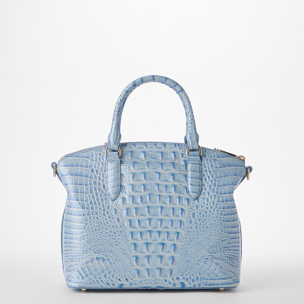 Brahmin Duxbury Leather Satchel - Heavenly Blue Melbourne