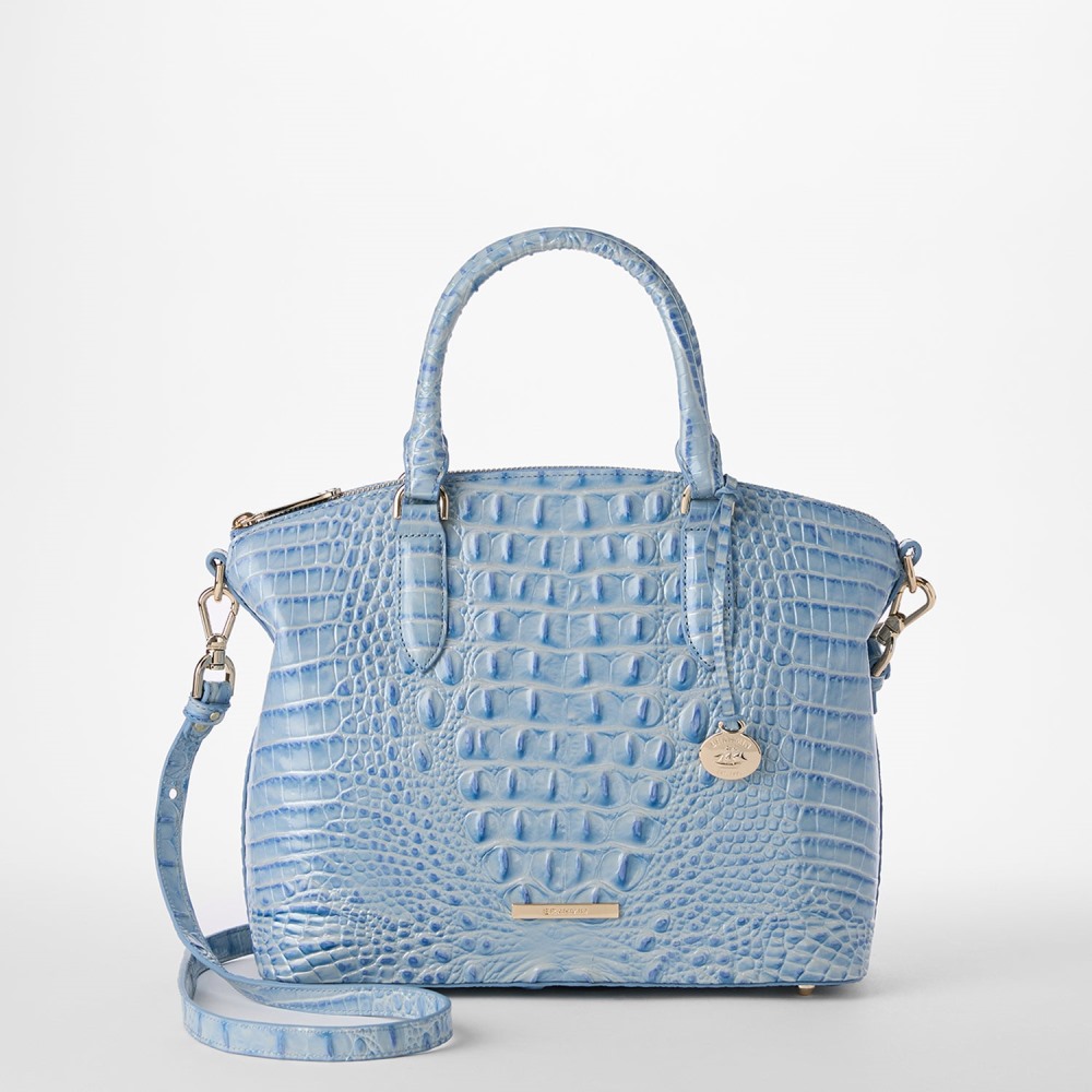 Brahmin Duxbury Leather Satchel - Heavenly Blue Melbourne