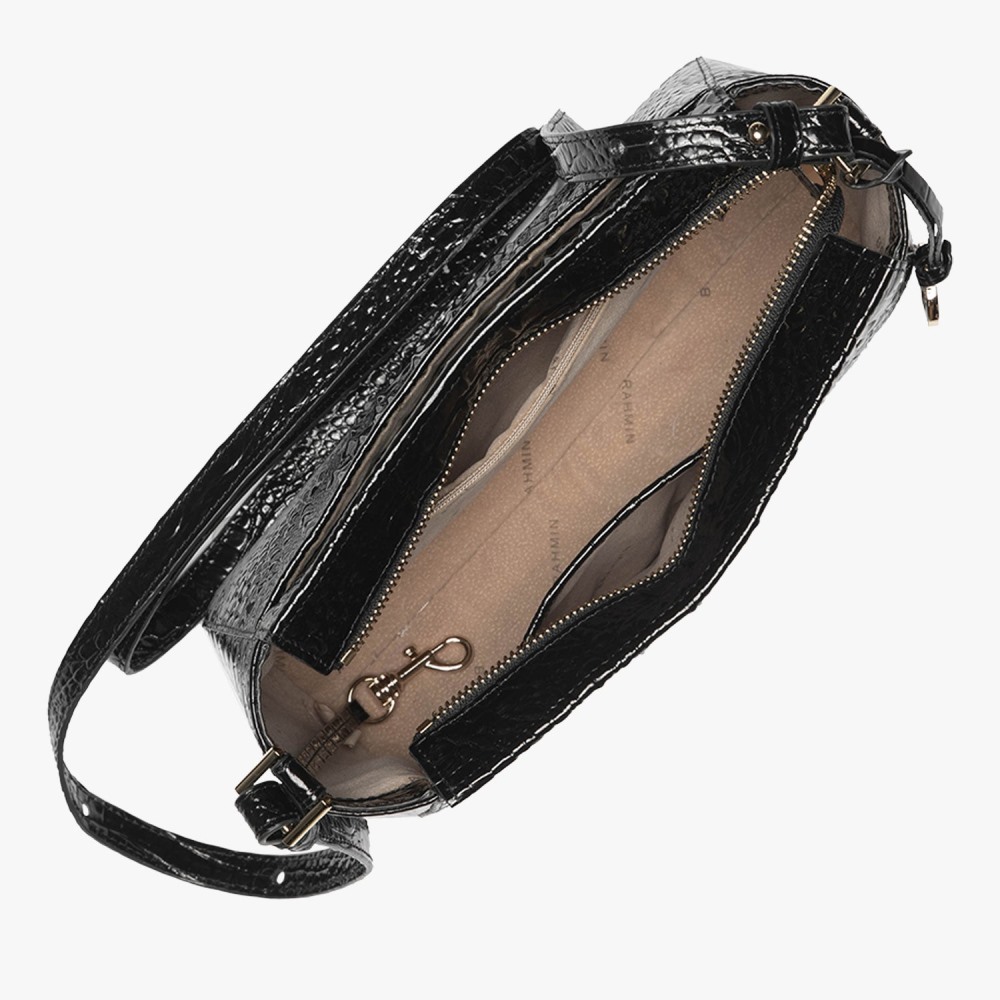 Brahmin Hillary Leather Crossbody - Black Melbourne