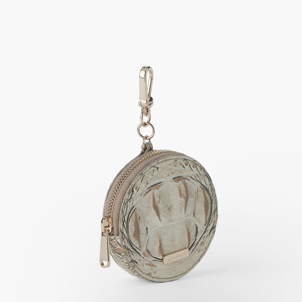 Brahmin Circle Coin Purse - Timeless Taupe Ombre Melbourne