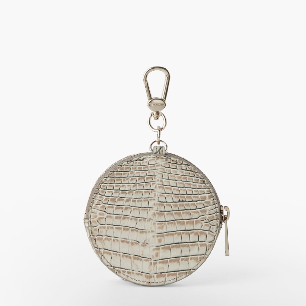 Brahmin Circle Coin Purse - Timeless Taupe Ombre Melbourne