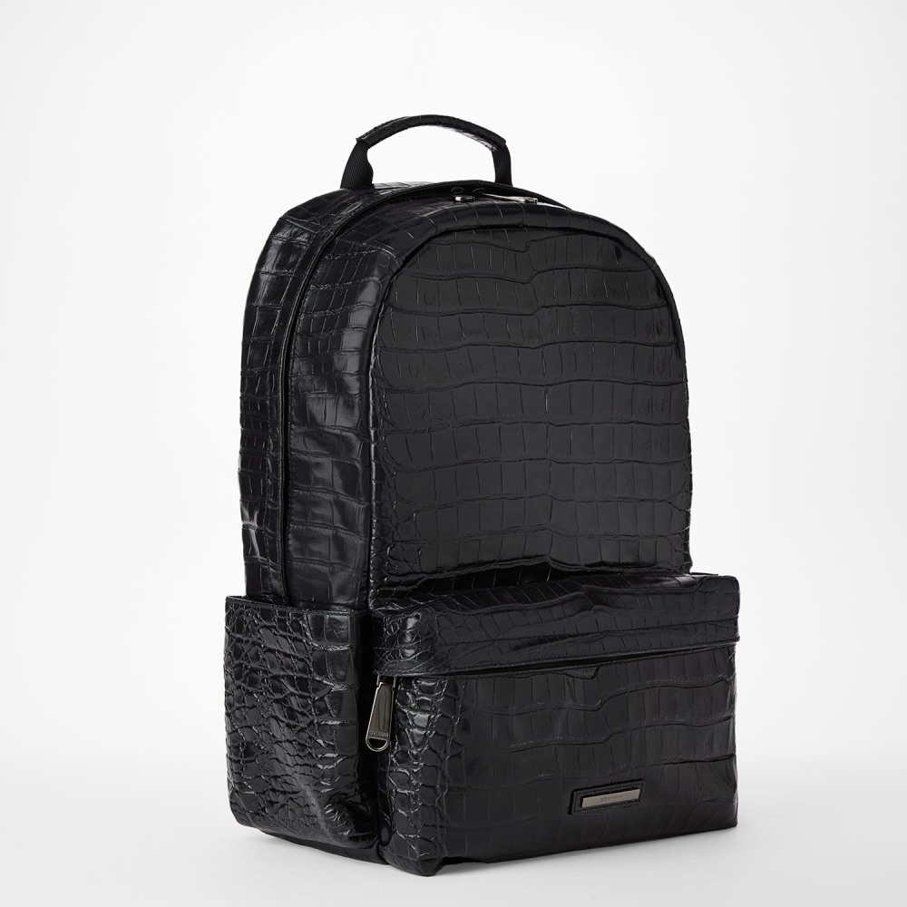 Brahmin Lucas Leather Backpack - Black Baypoint