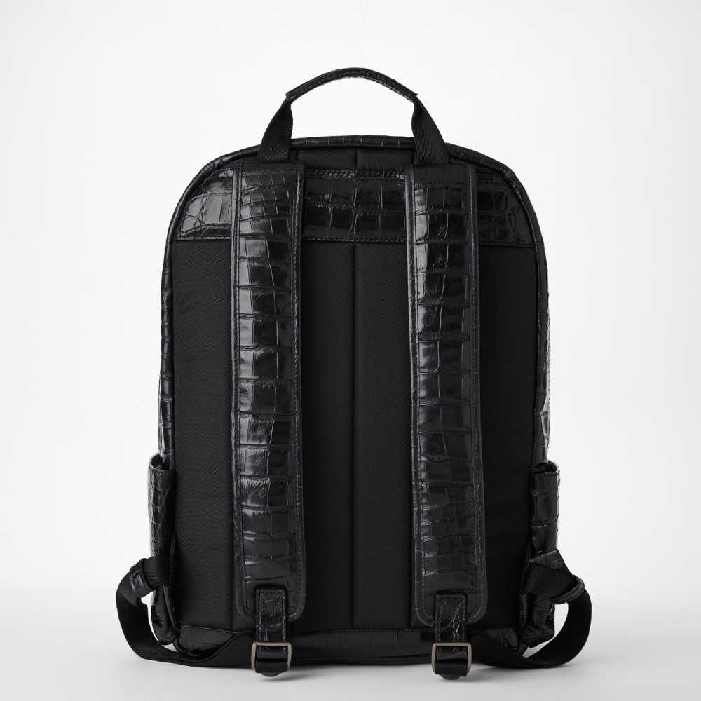 Brahmin Lucas Leather Backpack - Black Baypoint