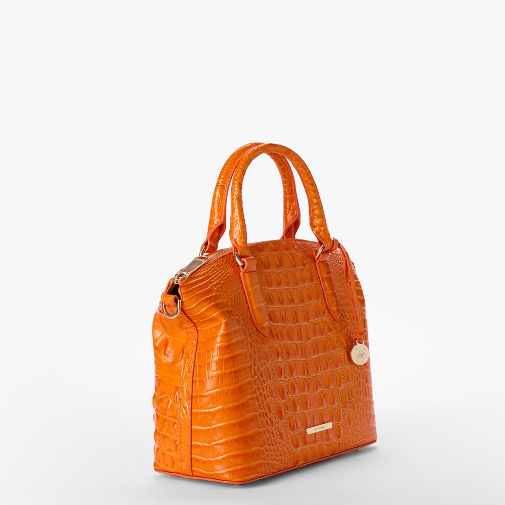 Brahmin Duxbury Satchel - Mango Orange Melbourne