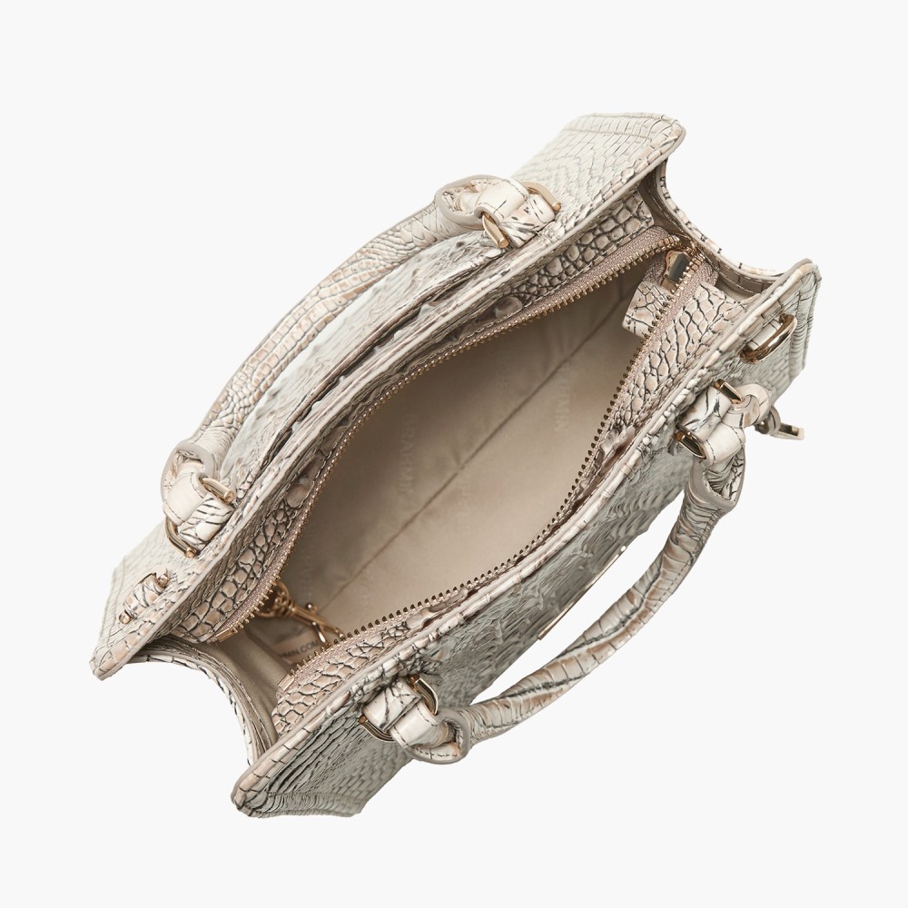 Brahmin Cami Leather Satchel - Timeless Taupe Ombre Melbourne