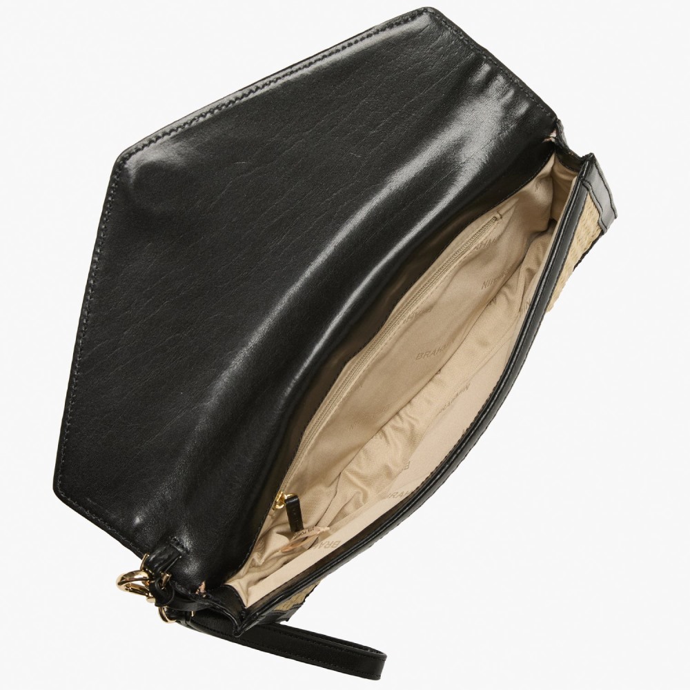 Brahmin Kaia Leather Clutch - Black Maris