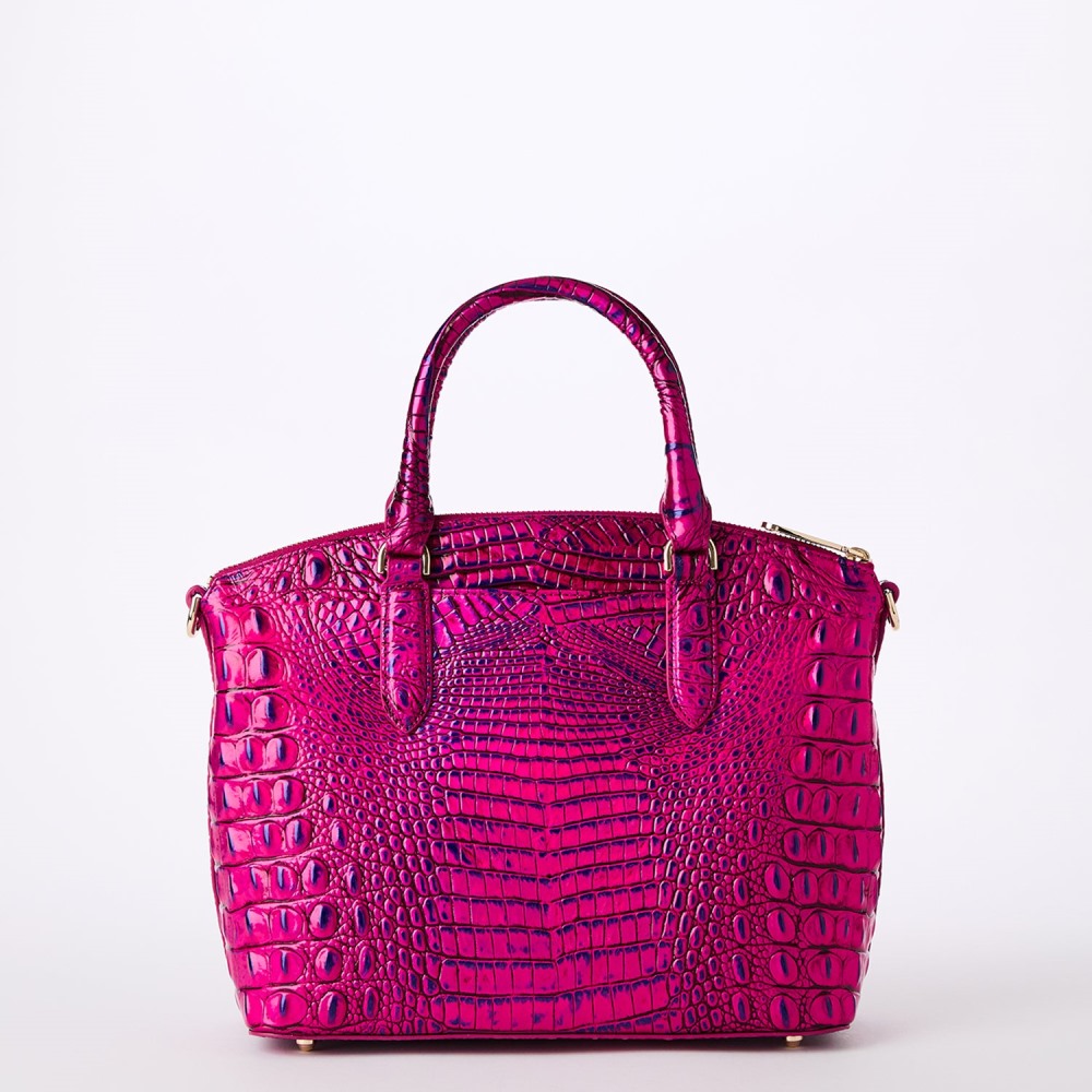 Brahmin Duxbury Leather Satchel - Voltage Violet