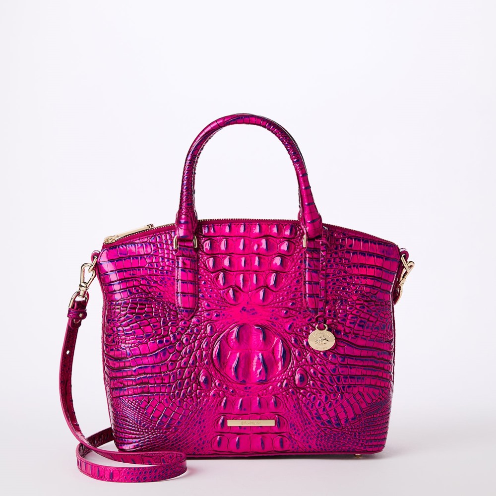 Brahmin Duxbury Leather Satchel - Voltage Violet