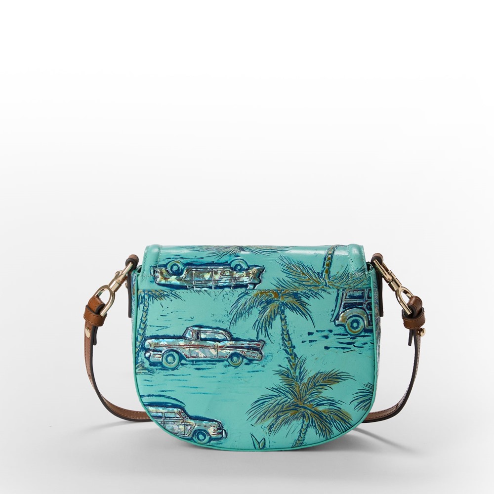 Brahmin Briar Leather Crossbody - Tropic Blue Copa Cabana