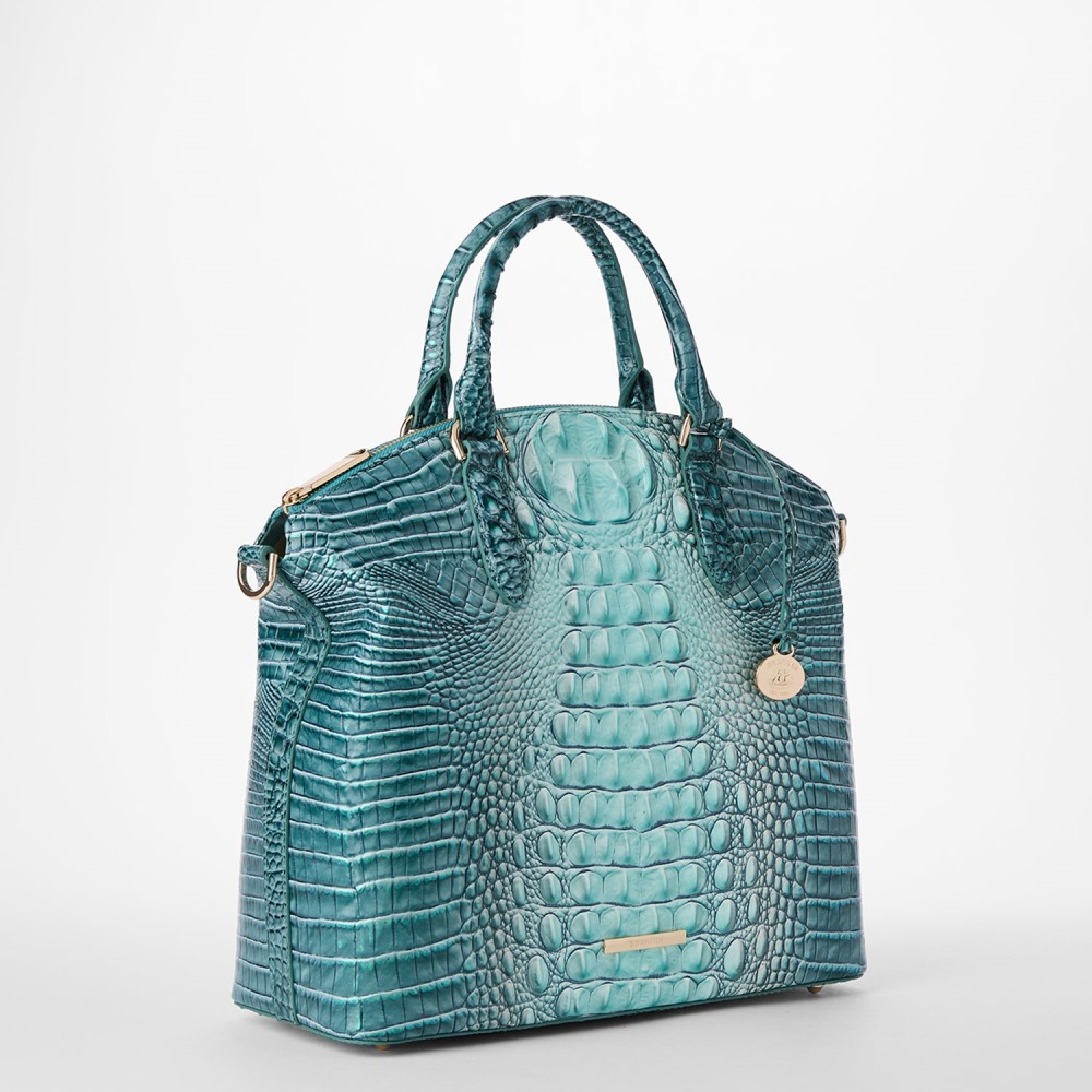 Brahmin Large Duxbury Leather Satchel - Spearmint Ombre Melbourne