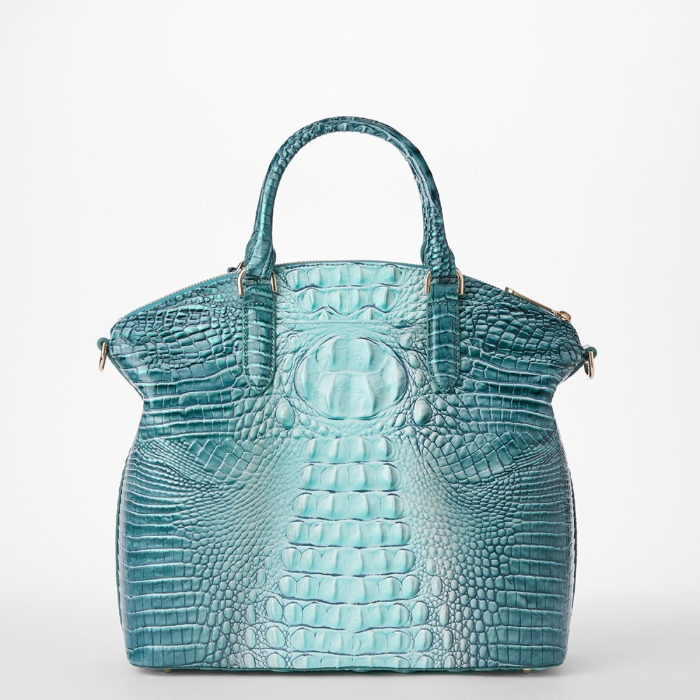 Brahmin Large Duxbury Leather Satchel - Spearmint Ombre Melbourne