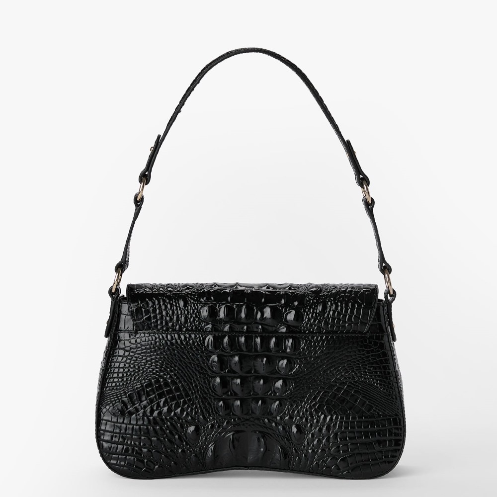 Brahmin Nerida Leather Shoulder Bag - Black