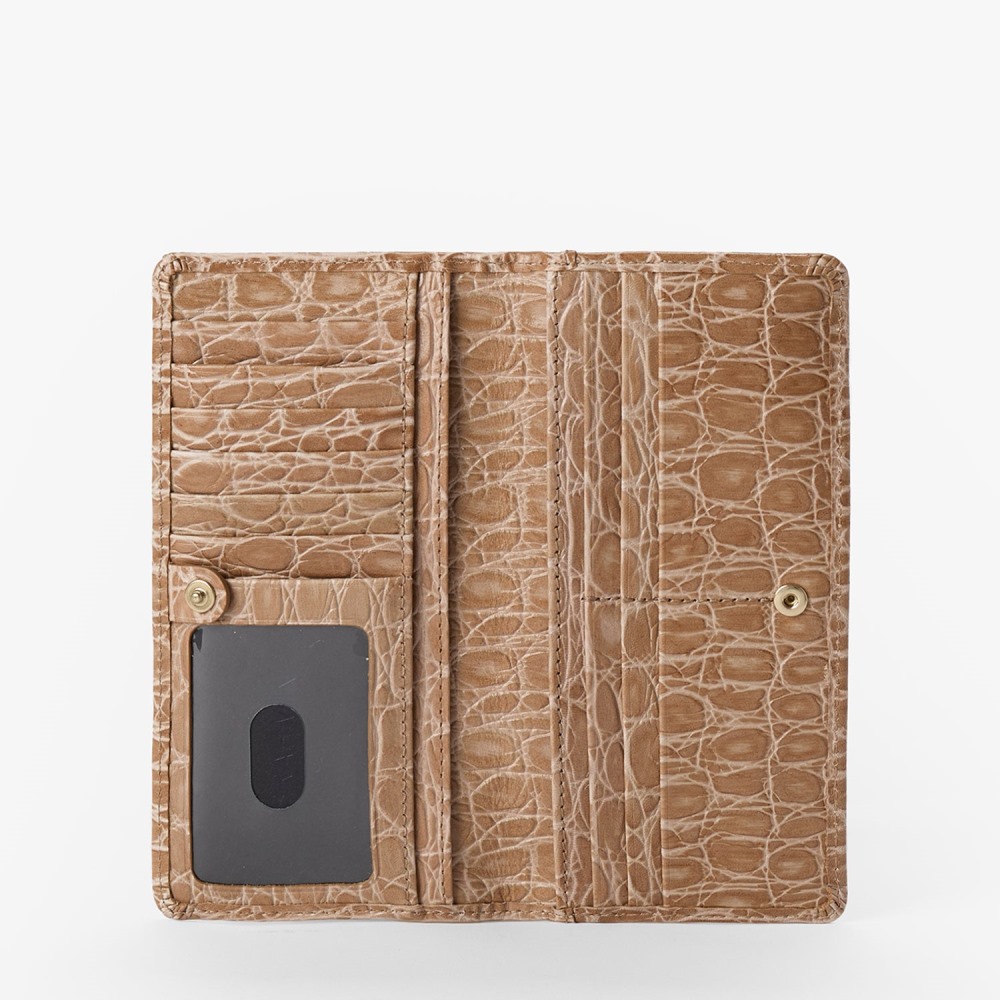 Brahmin Ady Leather Wallet - Timeless Taupe Bayem