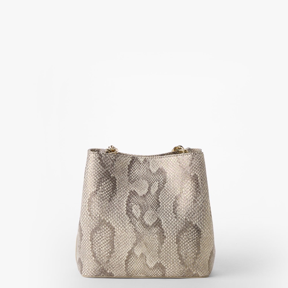 Brahmin Mod Mini Amelia Leather Crossbody - Gold Blissful