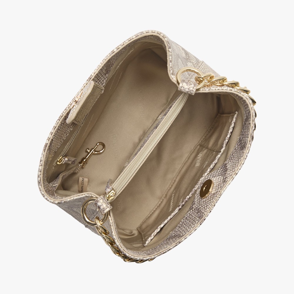 Brahmin Mod Mini Amelia Leather Crossbody - Gold Blissful