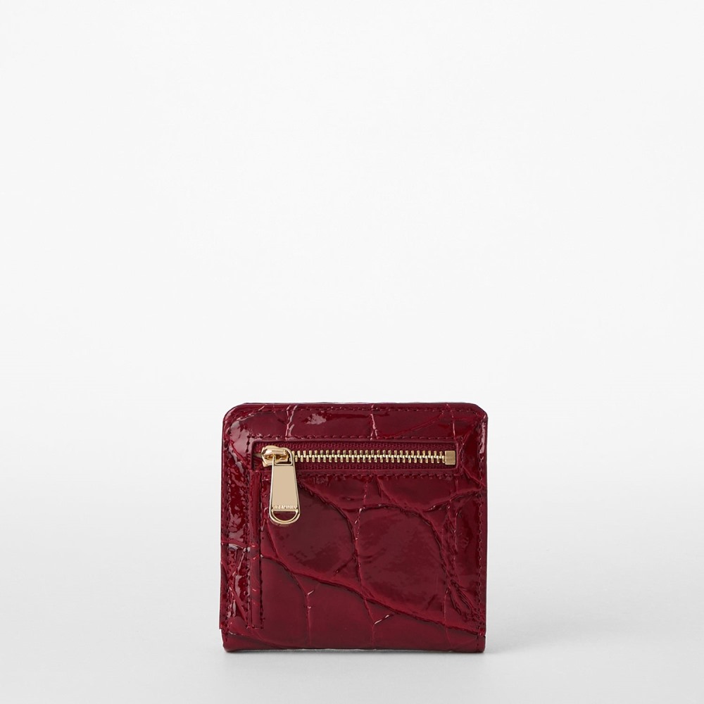Brahmin Jane Leather Wallet - Red Claudine