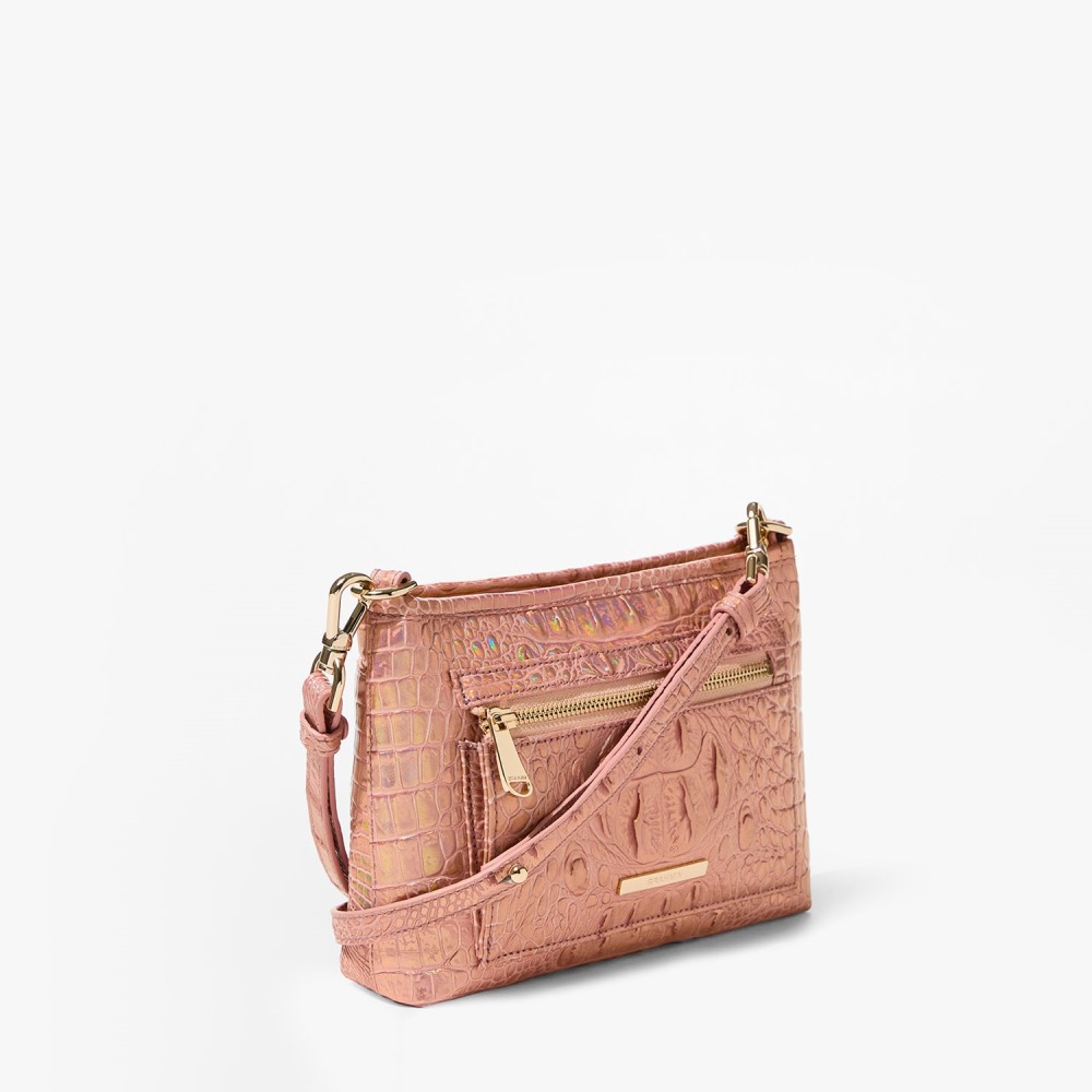 Brahmin Vida Leather Crossbody - Rose Gold Melbourne