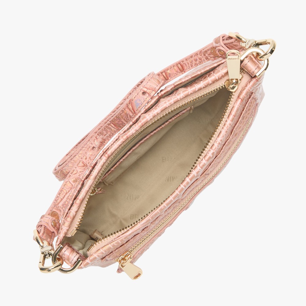 Brahmin Vida Leather Crossbody - Rose Gold Melbourne