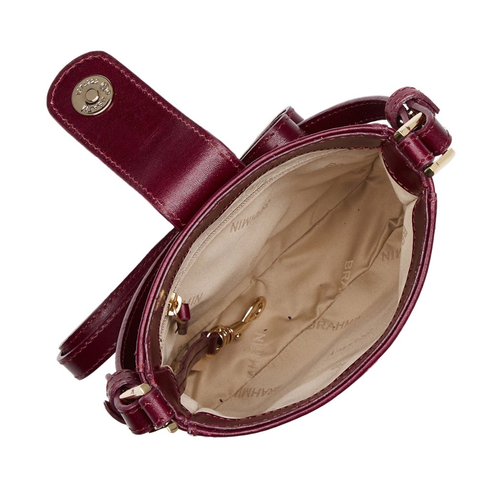 Brahmin Marley Leather Crossbody - Tart Topsail