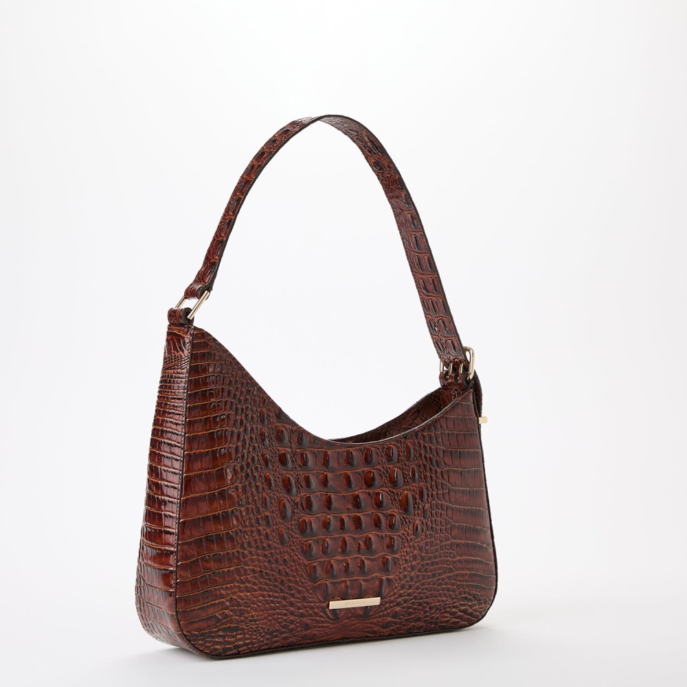Brahmin Abbott Leather Shoulder Bag - Pecan Melbourne