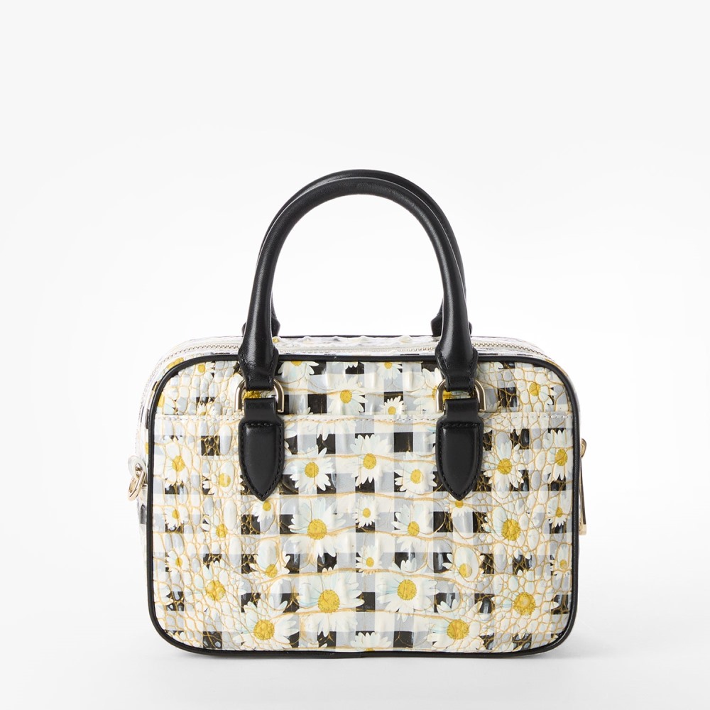 Brahmin Mara Leather Satchel - Multi Petaline