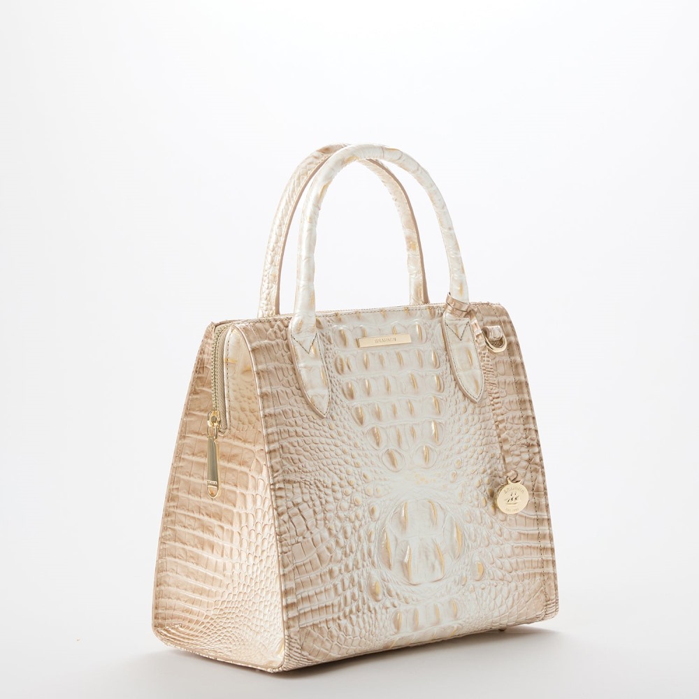Brahmin Small Caroline Leather Satchel - Contour Melbourne