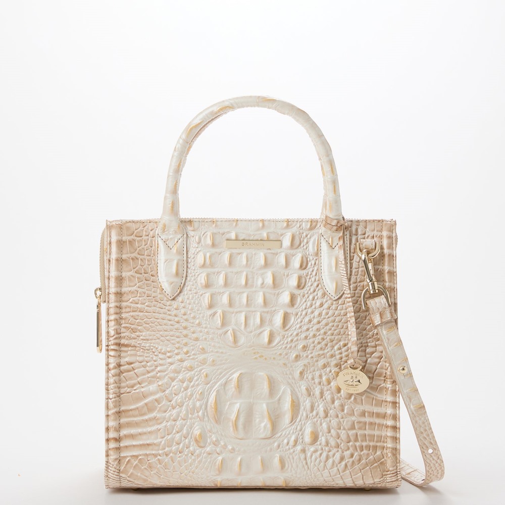 Brahmin Small Caroline Leather Satchel - Contour Melbourne