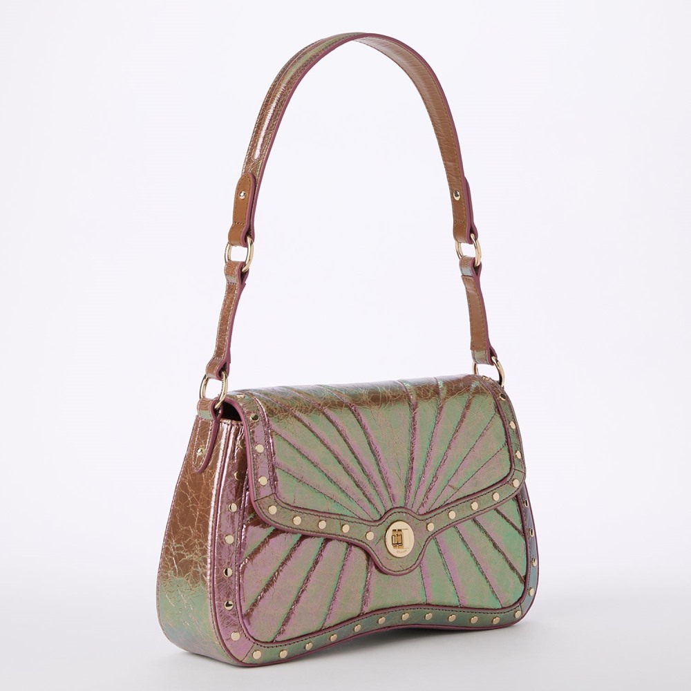 Brahmin Nerida Leather Shoulder Bag - Rose Gold Alectrona