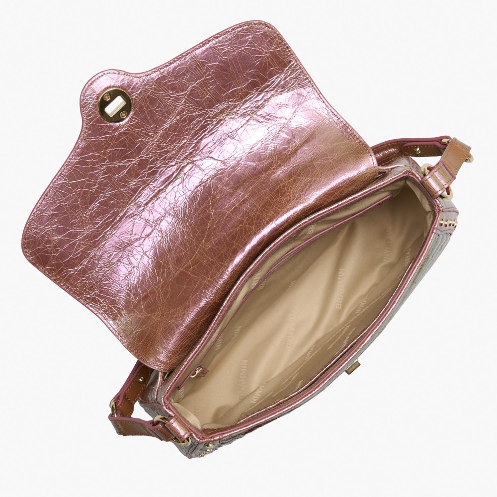 Brahmin Nerida Leather Shoulder Bag - Rose Gold Alectrona