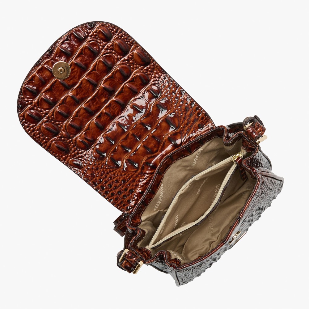 Brahmin Everlee Crossbody - Pecan Melbourne