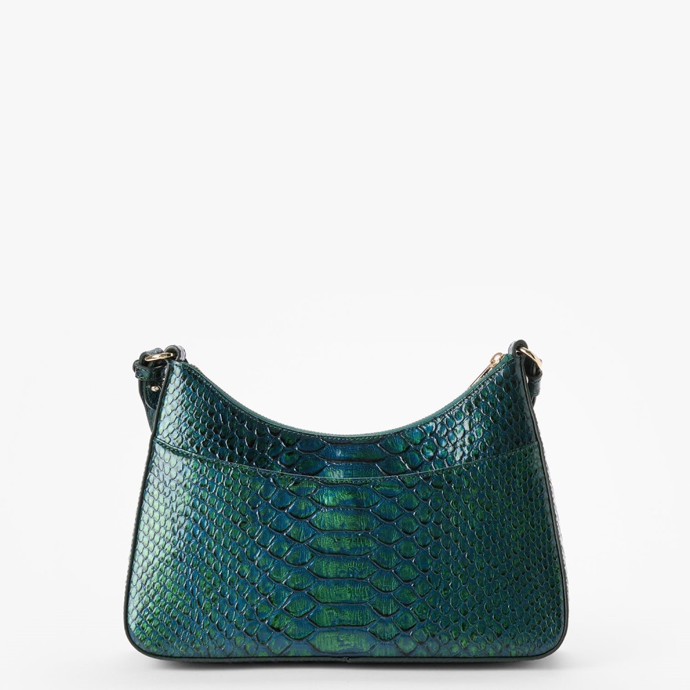 Brahmin Esme Leather Shoulder Bag - Evergreen Kalopsia
