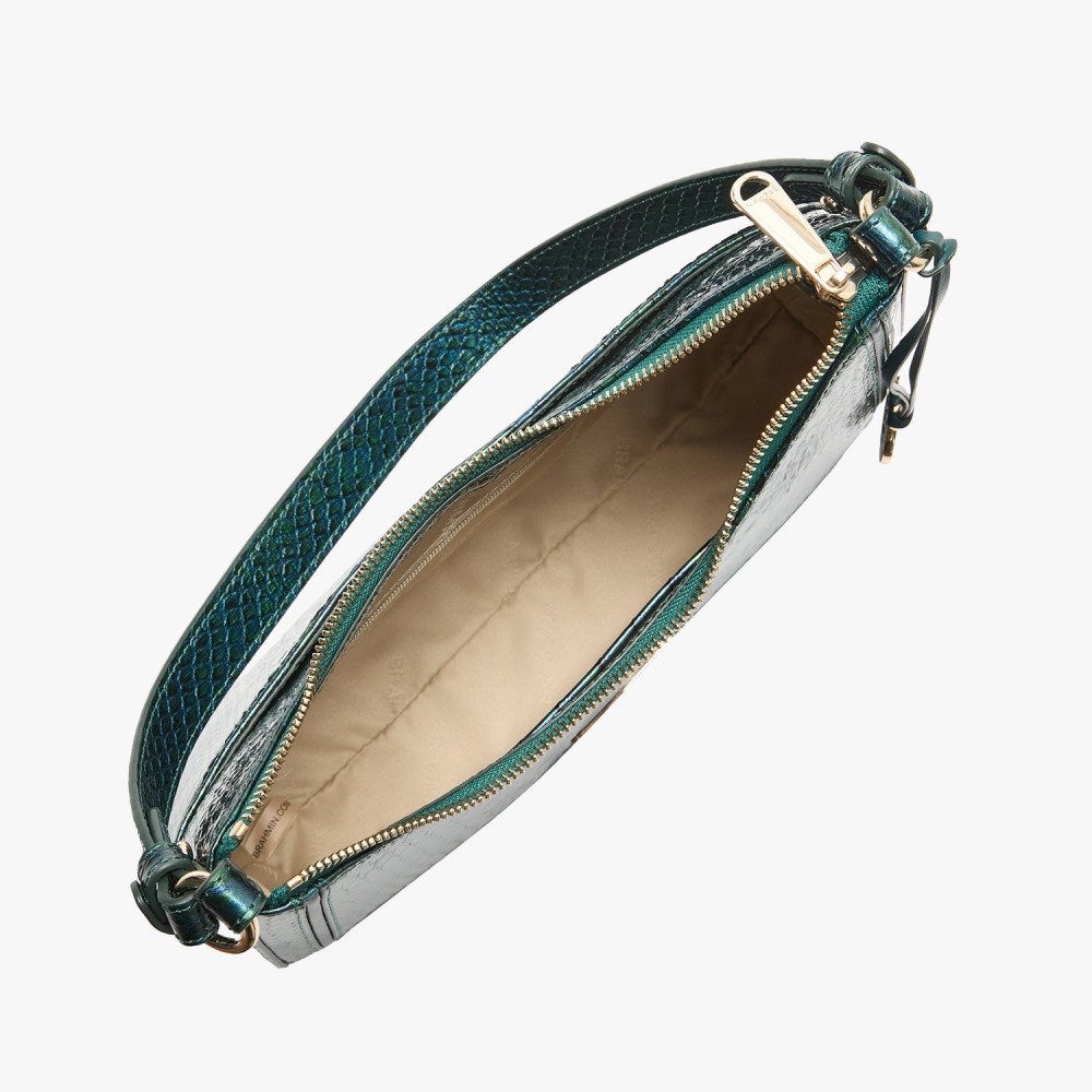 Brahmin Esme Leather Shoulder Bag - Evergreen Kalopsia