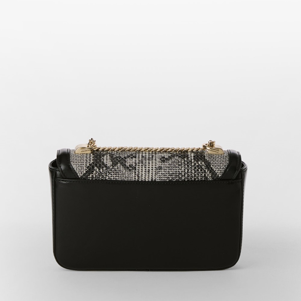 Brahmin Rosa Leather Crossbody - Black Spark