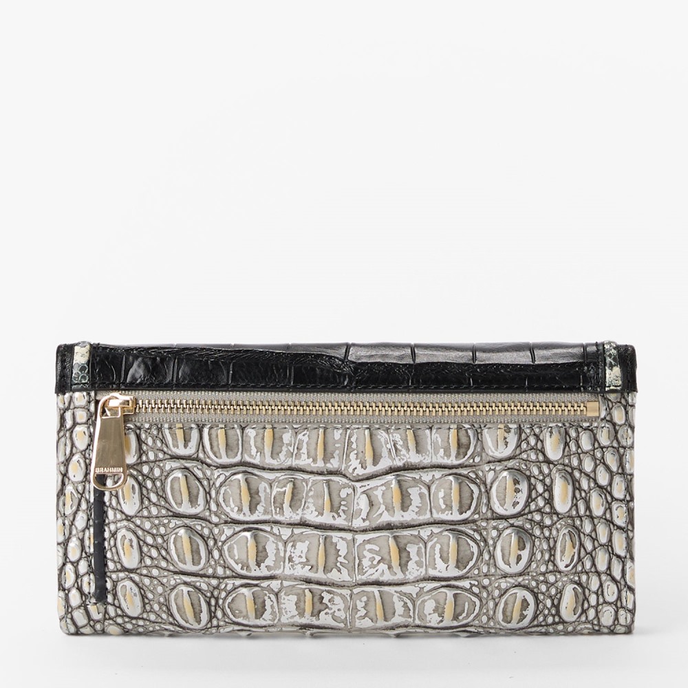 Brahmin Cordelia Leather Wallet - Chrome Azurine