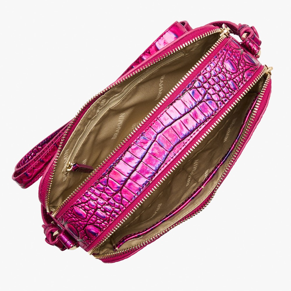 Brahmin Danica Leather Crossbody - Voltage Violet