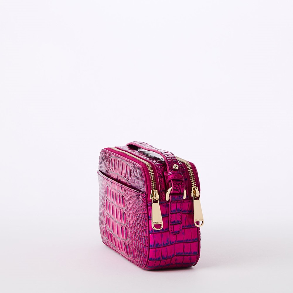 Brahmin Danica Leather Crossbody - Voltage Violet