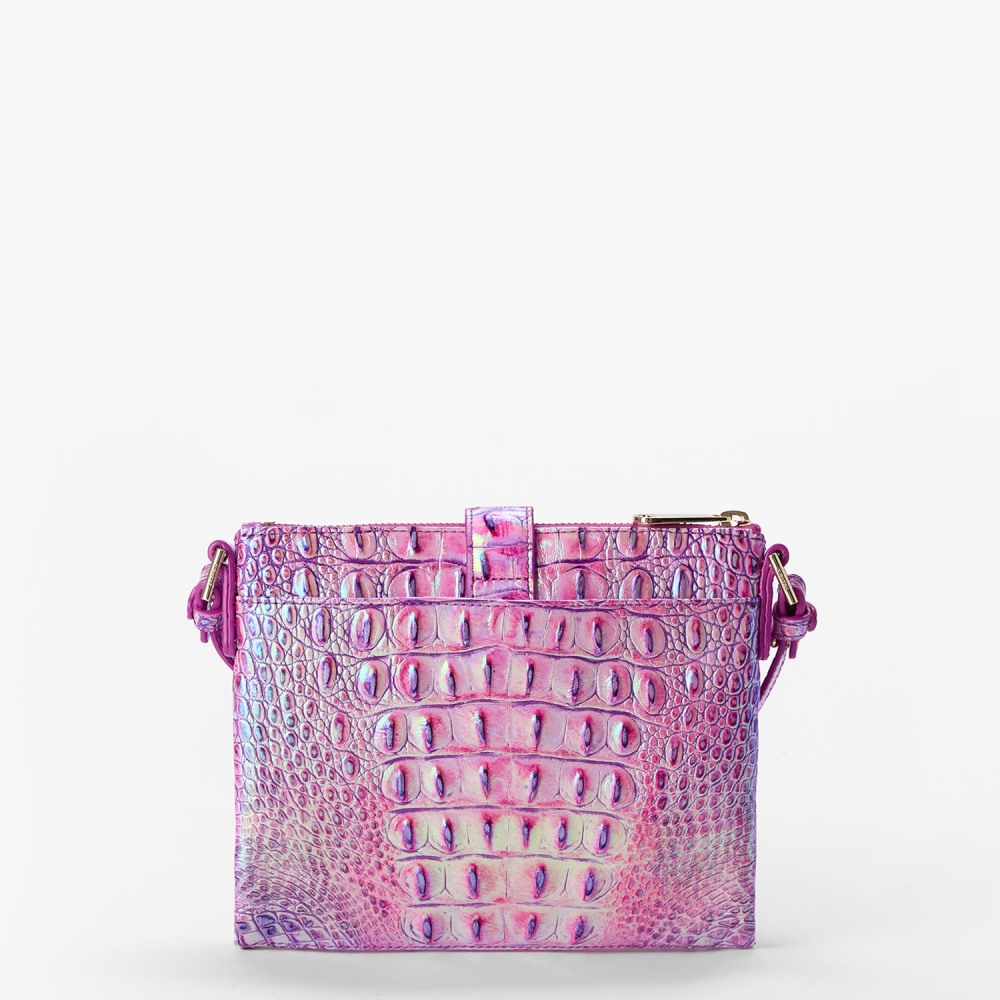 Brahmin Mina Leather Crossbody - Purple Iris Melbourne