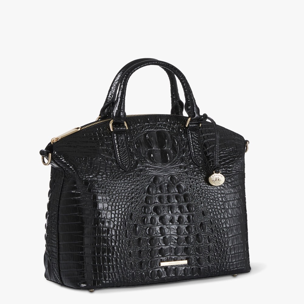 Brahmin Large Duxbury Leather Satchel - Black