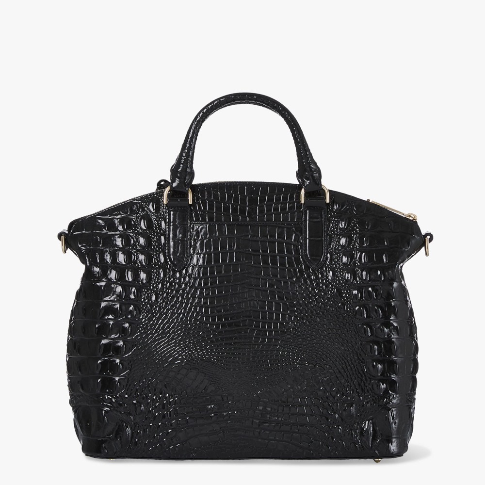 Brahmin Large Duxbury Leather Satchel - Black