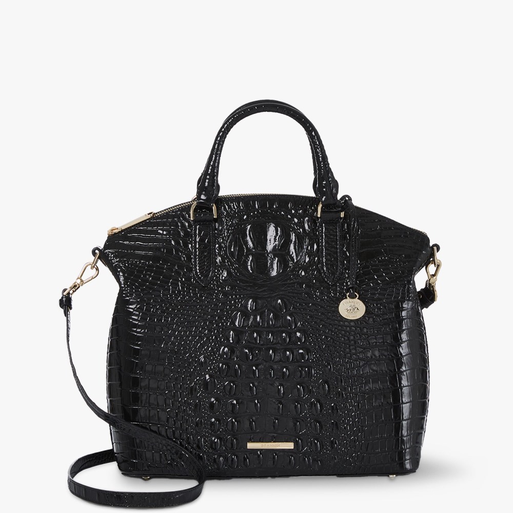 Brahmin Large Duxbury Leather Satchel - Black