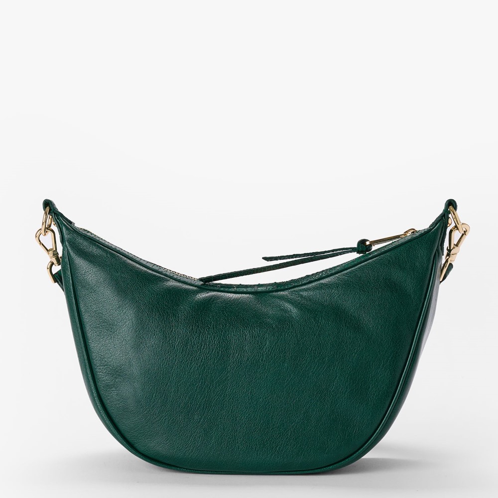 Brahmin Percy Leather Crossbody - Green Jupiter