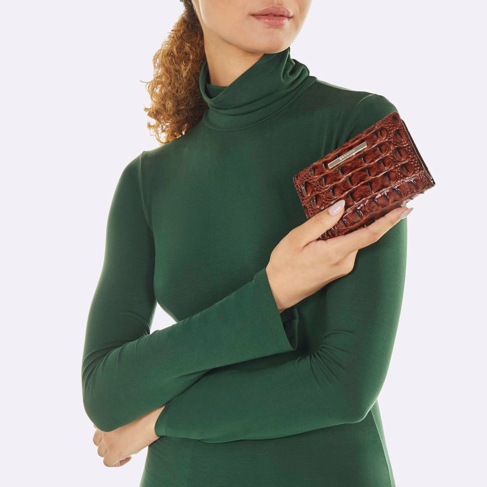 Brahmin Hannah Leather Wallet - Black Melbourne