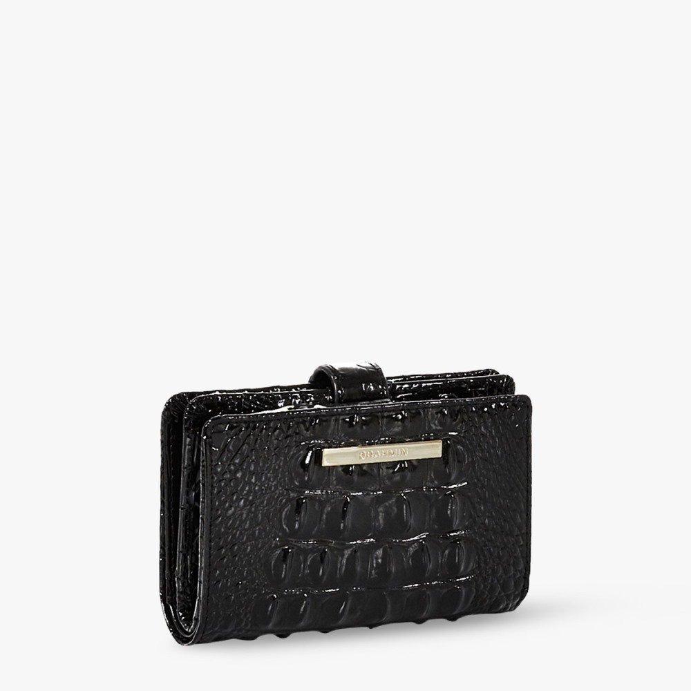 Brahmin Hannah Leather Wallet - Black Melbourne
