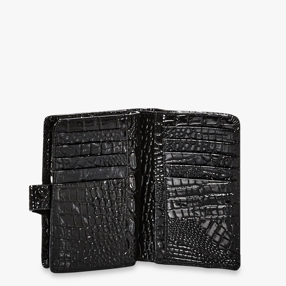 Brahmin Hannah Leather Wallet - Black Melbourne
