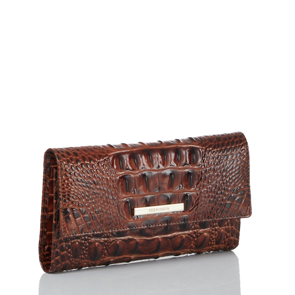 Brahmin Cordelia Leather Wallet - Pecan Melbourne