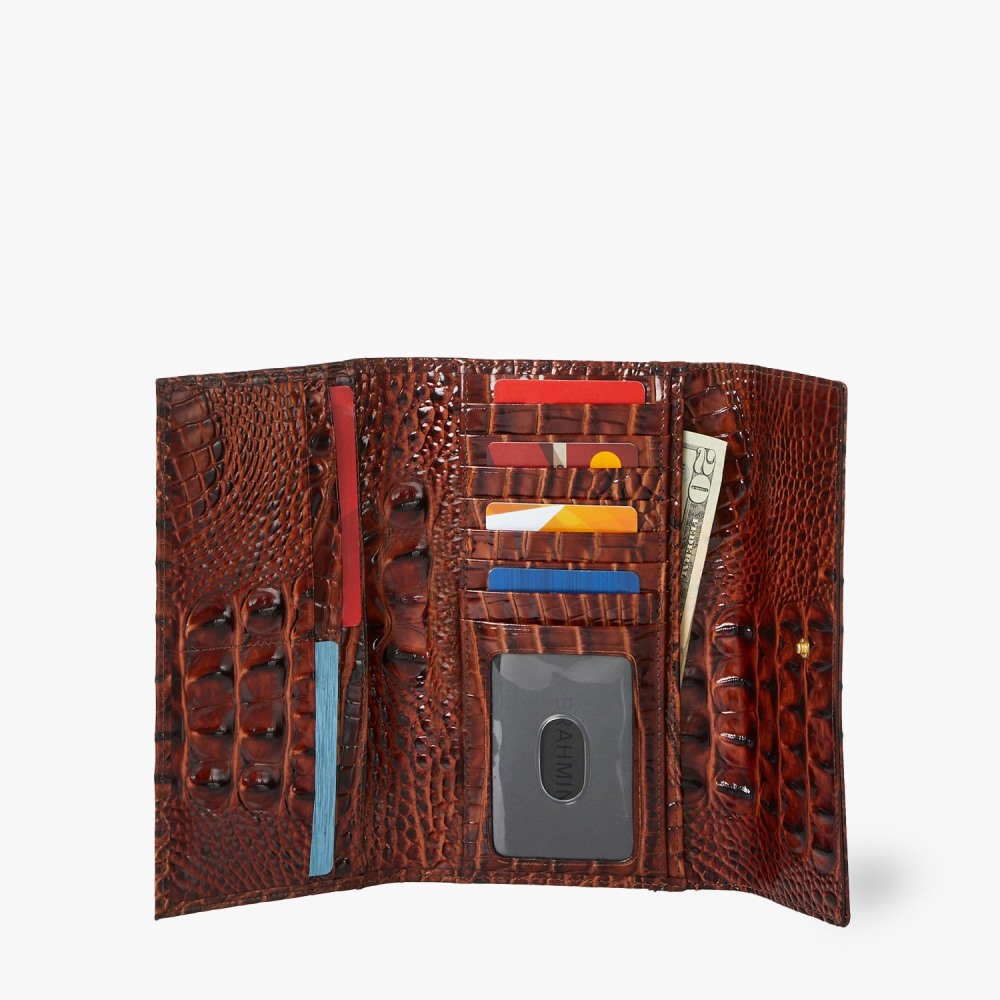 Brahmin Cordelia Leather Wallet - Pecan Melbourne
