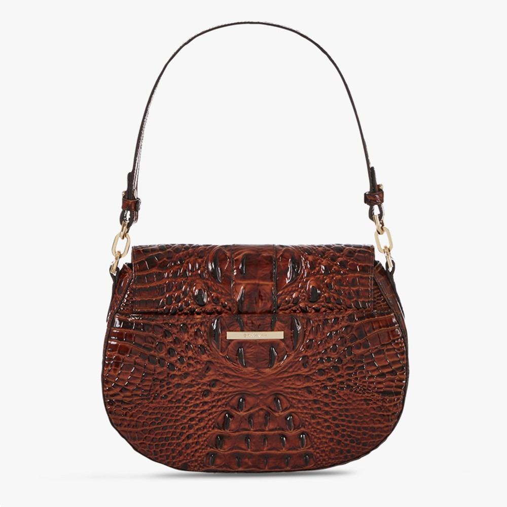 Brahmin Cynthia Leather Shoulder Bag - Pecan Melbourne