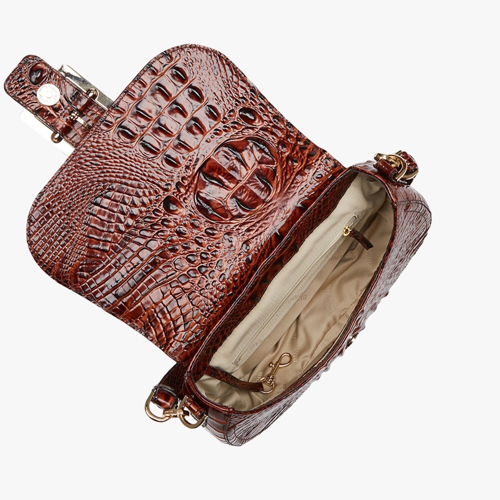 Brahmin Cynthia Leather Shoulder Bag - Pecan Melbourne