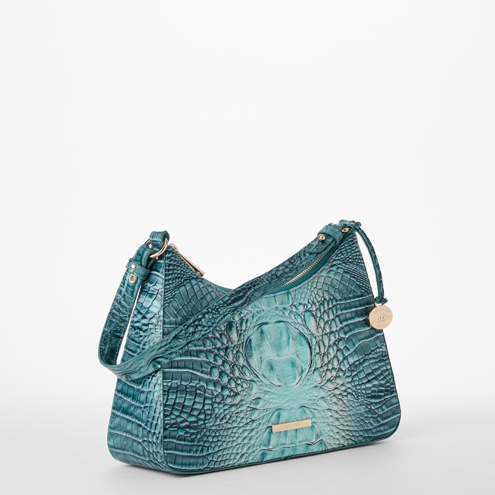 Brahmin Esme Leather Shoulder Bag - Spearmint Ombre Melbourne