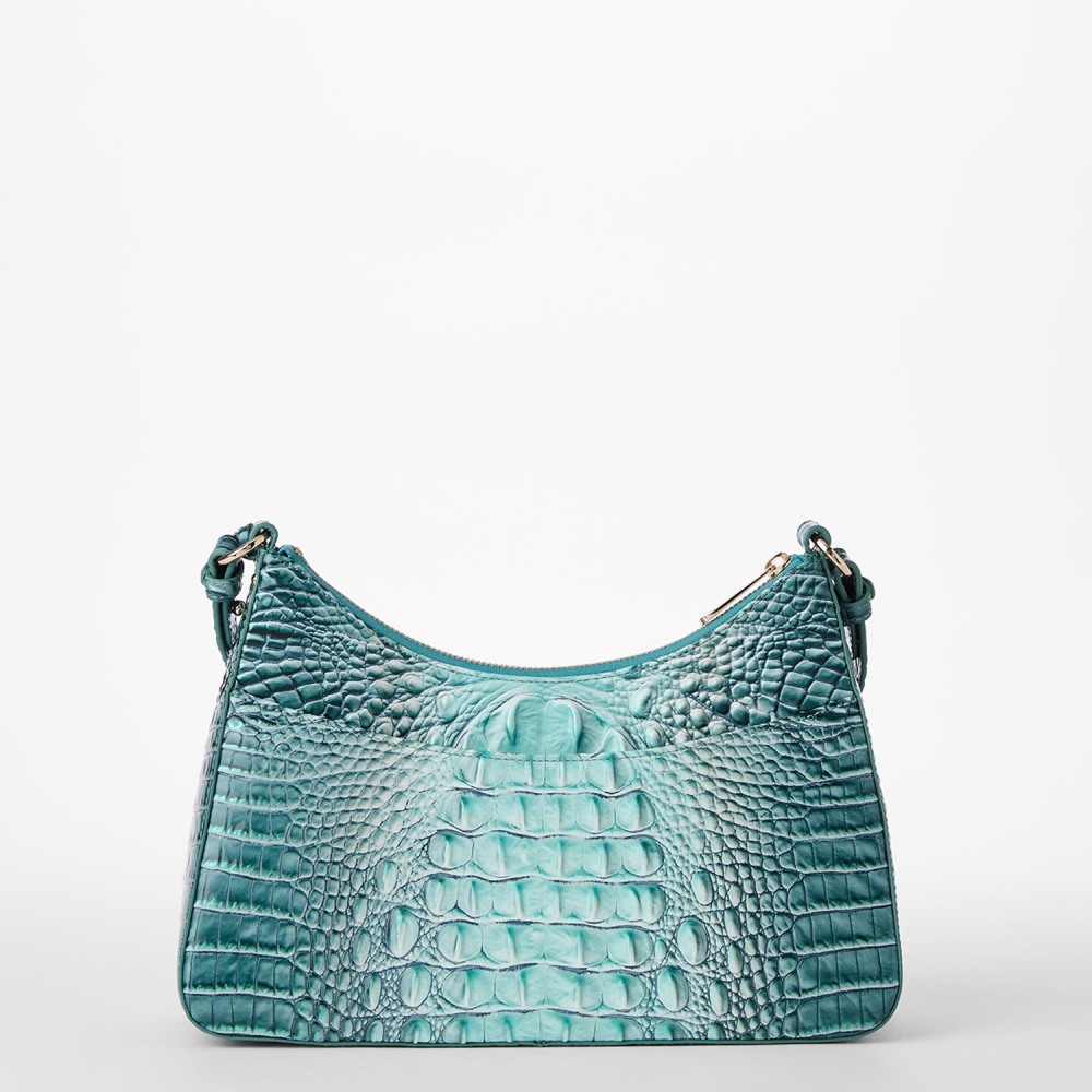 Brahmin Esme Leather Shoulder Bag - Spearmint Ombre Melbourne